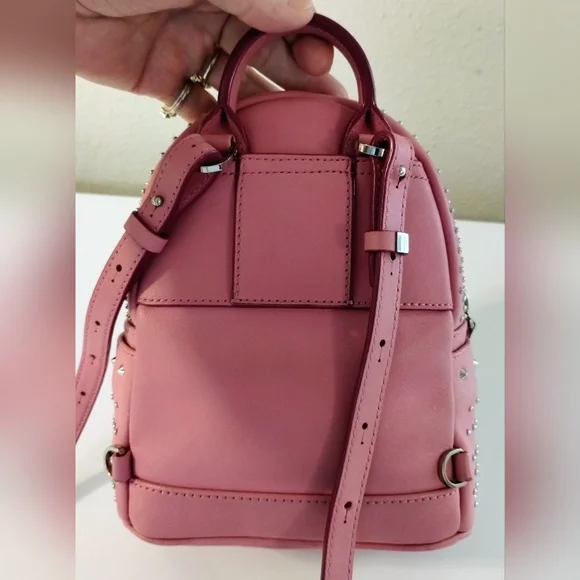 MCM Micro Mini Backpack Studded Pink - Picture 10 of 13